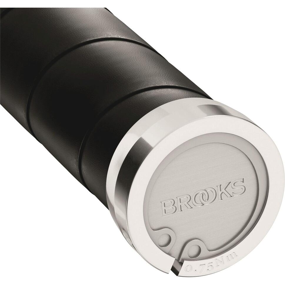 Uchwyty Smukłe Skórzane Uchwyty 100/130 Mm W Kolorze Czarnym
