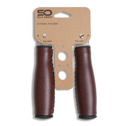 SELLE ORIENT BICYLY GRANDES Cuir artificiel marron 135 mm