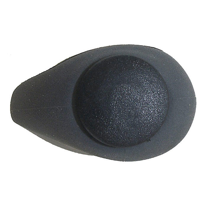 Handvatset Ergogel D2 135/92mm met gelvulling - zwart/grijs