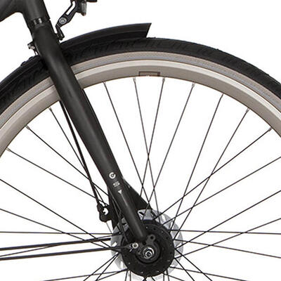 Cortina speed voorvork rb in matt licorice - duurzame fiets voorvork