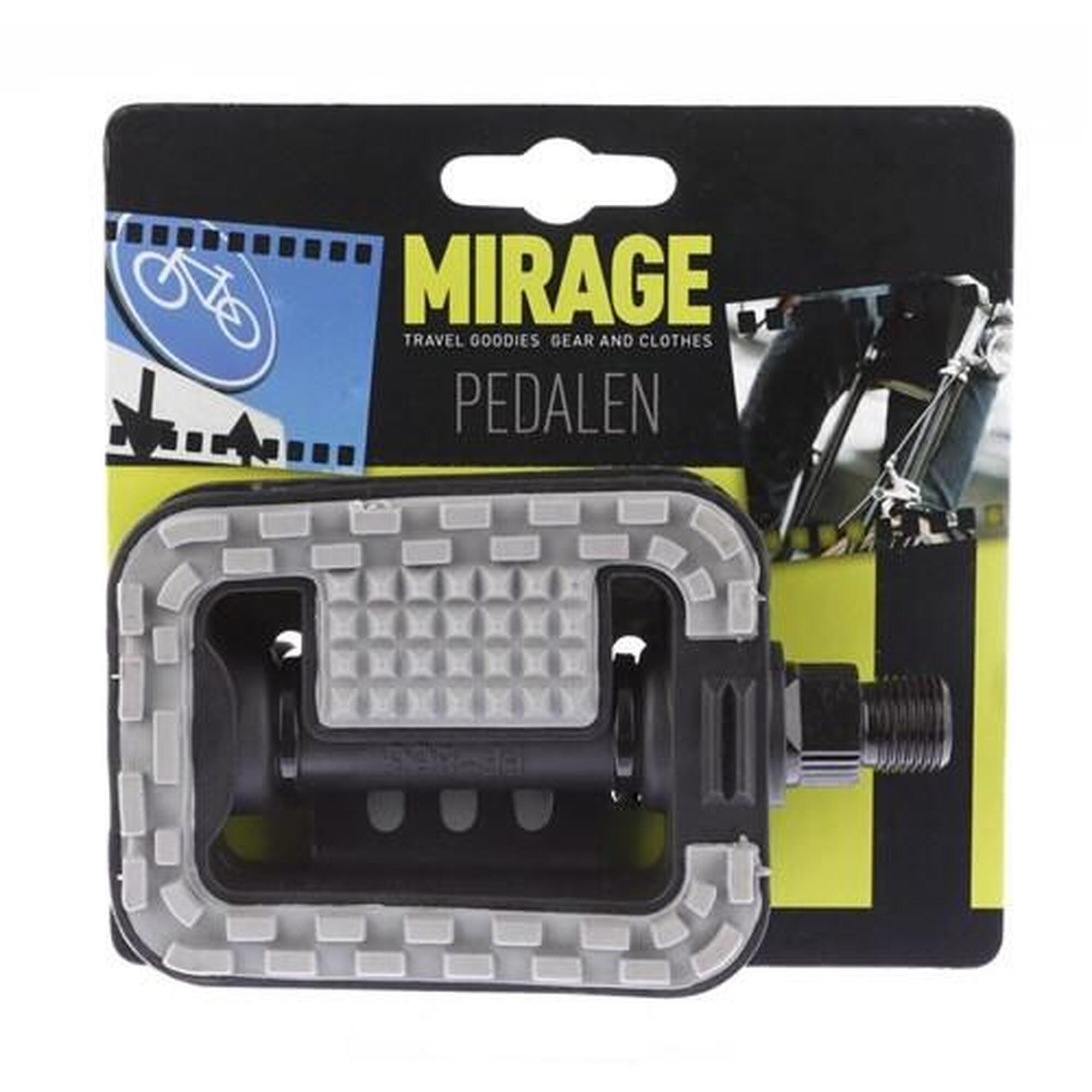 Mirage tour pédale plastique antidérapant carte noir/gris