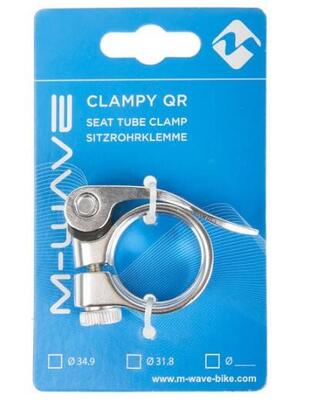 M-wave zadelpenklem met snelsluiting 31.8 mm - ideaal voor fietsers