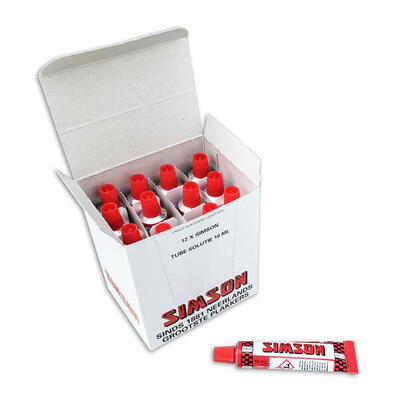 Simson 10 ml oplossing voor fietsbandreparatie (12 stuks)