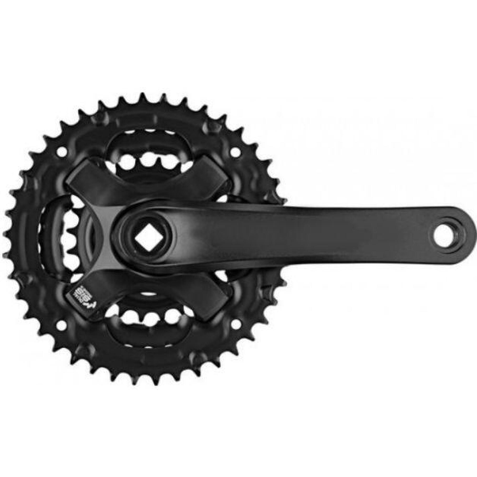 Pédalier Vélo Single Speed En Acier - 170 Mm, Plateau 40T, Interface Carrée Conique JIS - Pour Vélo Fixe, BMX, Enfant - 2