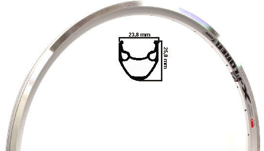 WEINMANN Weinmann X-plorer velg zilver etrto 406 20 inch 32 gaats