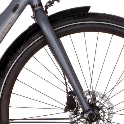 Cortina e-mozzo titanium matte voorvork
