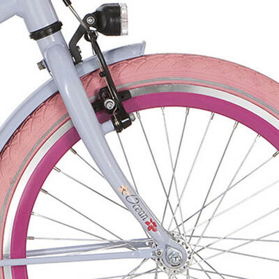 Alpina 22 inch ocean lavendel voorvork - hoogwaardige fiets voorvork