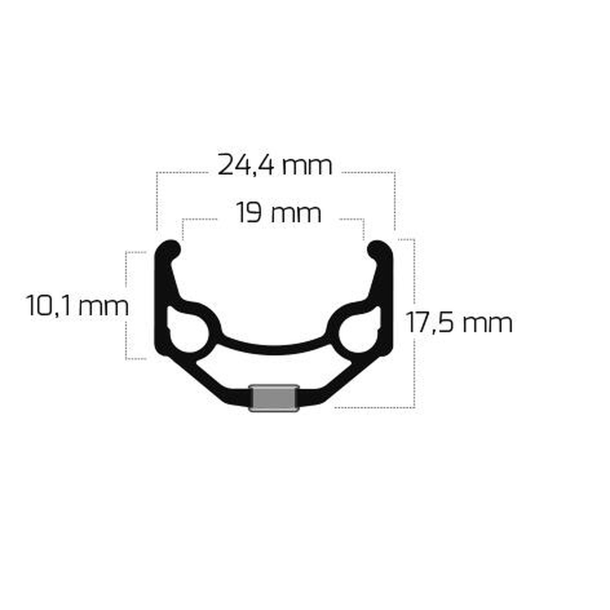 Ryde Velg ZAC 19 26" / 559 x 19C aluminium 32 gaats 14G zwart