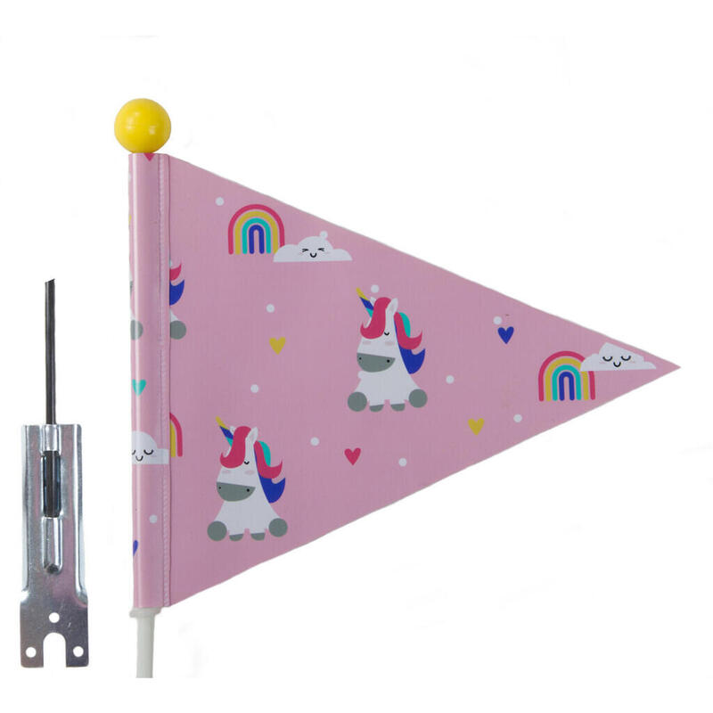 Beveiligingsvlag Pexkids Unicorn Pink met eenhoornprint