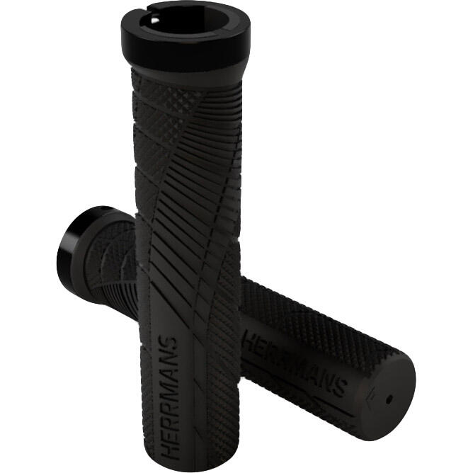 Herrmans Lenkergriffe Shark Lock schwarz, 130mm, Ø 22mm 4/5