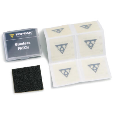 20-teiliges Set Fahrrad-Reparaturpapier Topeak Glueless Patch - Counter Display 2/2