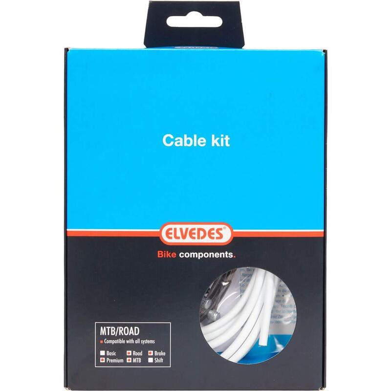 Elvedes Kit de câbles de frein ProL.ATB/Race blanc 2017156