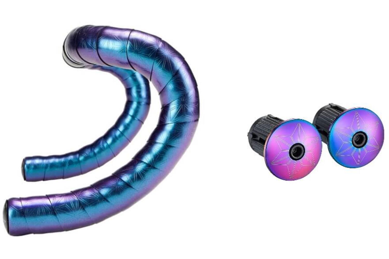 SUPACAZ Supacaz Super sticky kush bling stuurlint oil slick inclusief aluminium