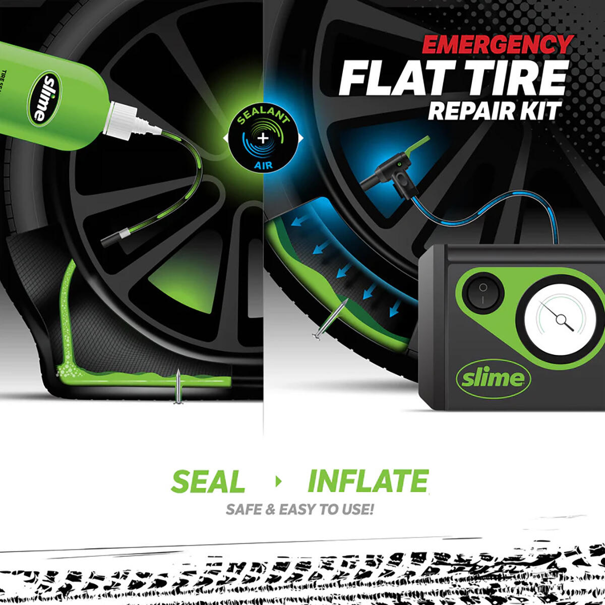 Slime Smart Repair - Kit d'emergenza per pneumatico forato. 3/3