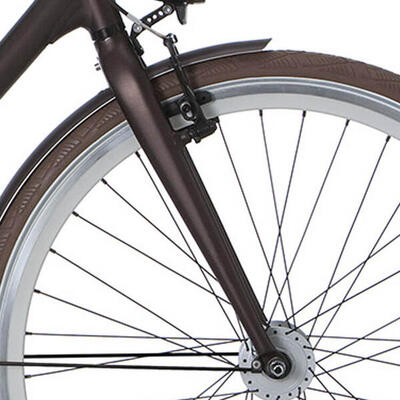 Cortina mozzo v-brake voorvork 28 inch in matt bruin