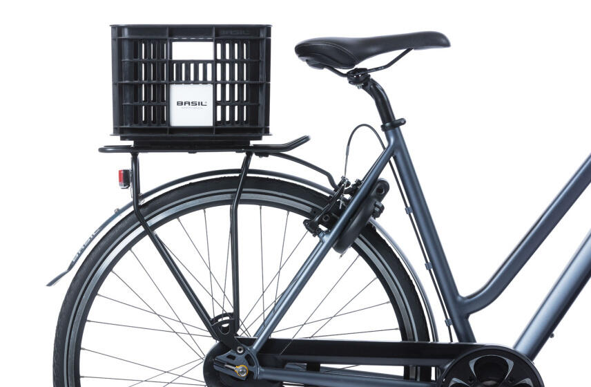 Basil Crate S caisse vélo noire, 17,5 litres, plastique recyclé, 39x29x... 6/7