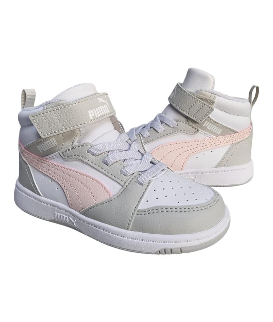 Scarpe bambina puma rebound v6 mid - 396542-04 4/5