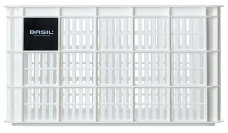 Basil Crate de Vélo L - Grand - 40 Litres - Blanc 2/6