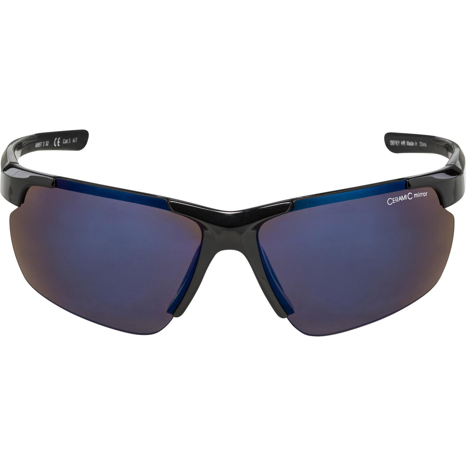 Gafas deportivas Alpina Defey HR negras con lentes azules 2/5