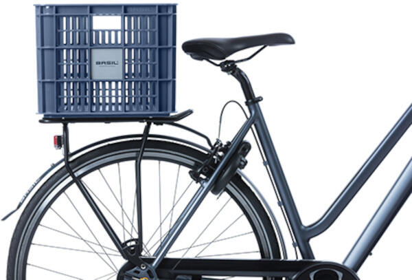 Ящик велосипедный Basil Crate L 40 л из переработанного пластика, синий — фото 6