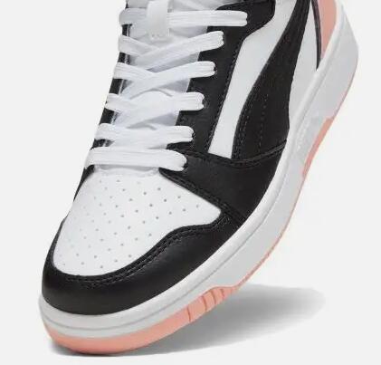 Puma - Rebound v6 bco/negro/rosa 393831-07 2/5