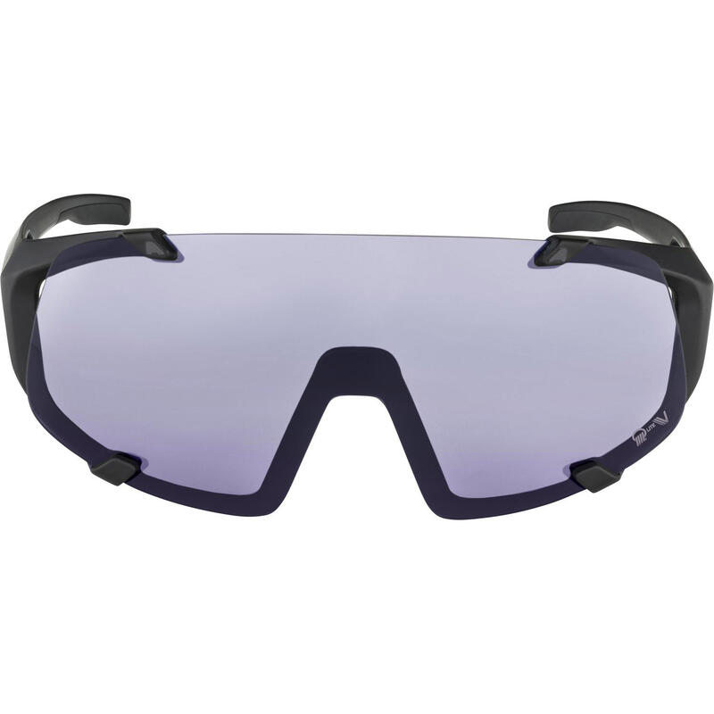 Olympic sportswear Bril HAWKEYE Q-LITE V fogstop black/purple Cat.1-3