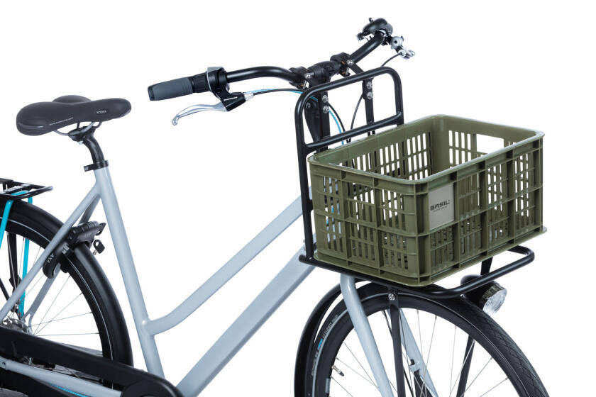 Caisse de vélo Basil S - 17,5 litres - vert - parfaite pour vos courses 5/7