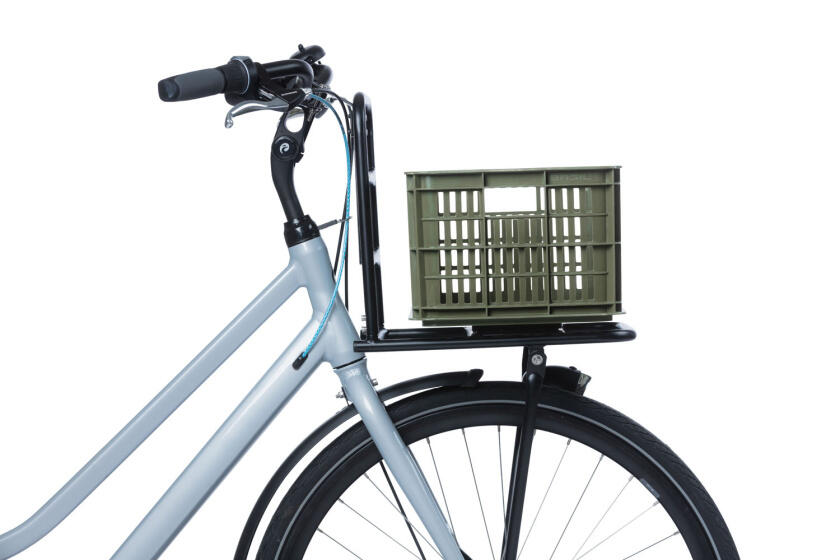 Caisse de vélo Basil S - 17,5 litres - vert - parfaite pour vos courses 4/7