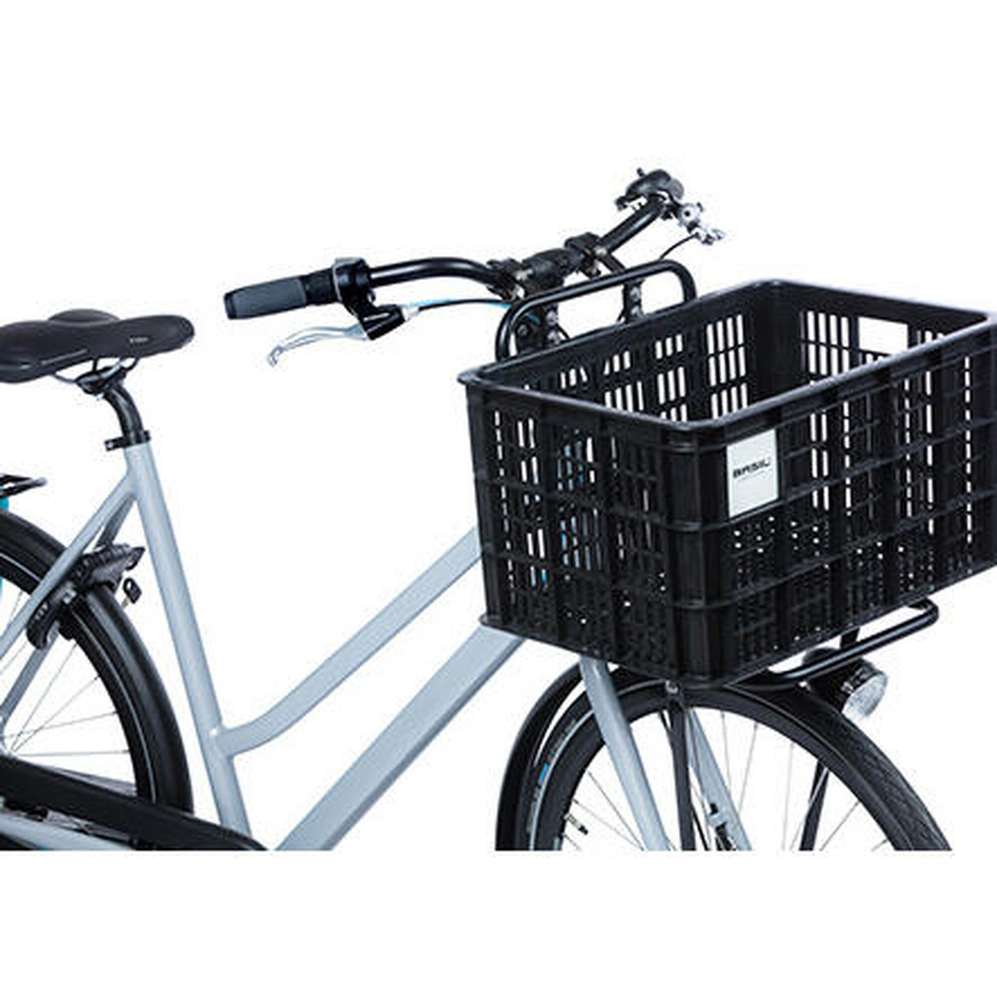 Gerecyclede fietskrat Crate MIK L 40,0 liter 39 x 49 x 28 cm - black