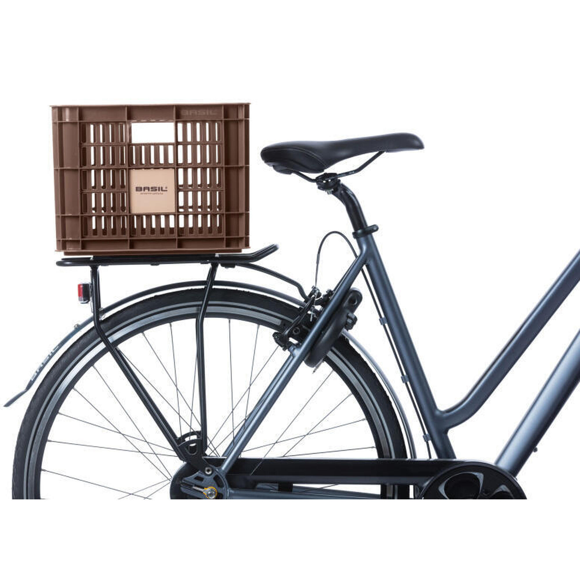 Skrzynia Rowerowa Z Recyklingu Crate M 29,5 Litra 35 X 45 X 25 Cm - Brązowa