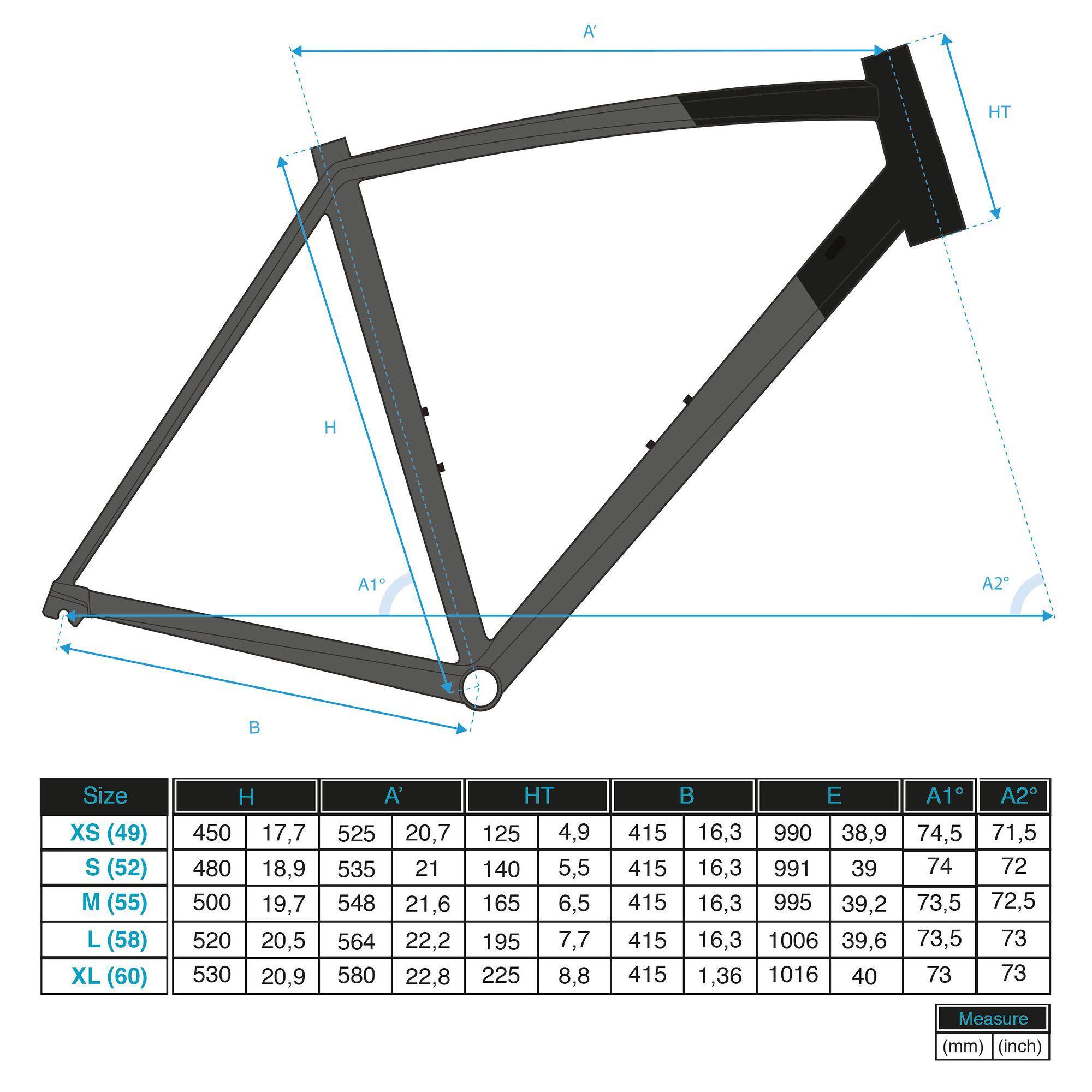 REFURBISHED ALUR 700 ROAD BIKE - S -  C GRADE 2/2