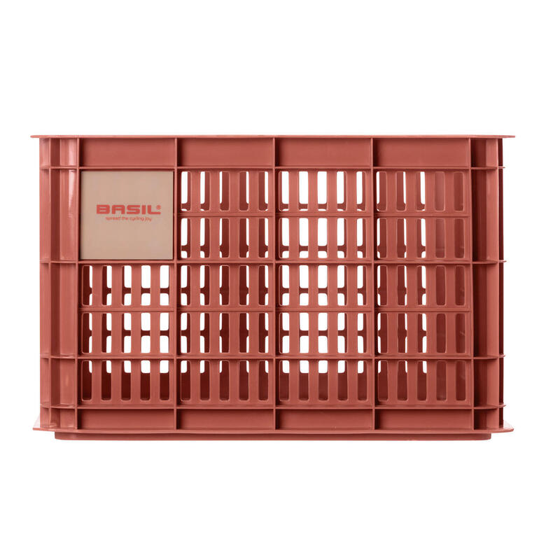 Gerecyclede fietskrat Crate M 29.5 liter 35 x 45 x 25 cm - terra red