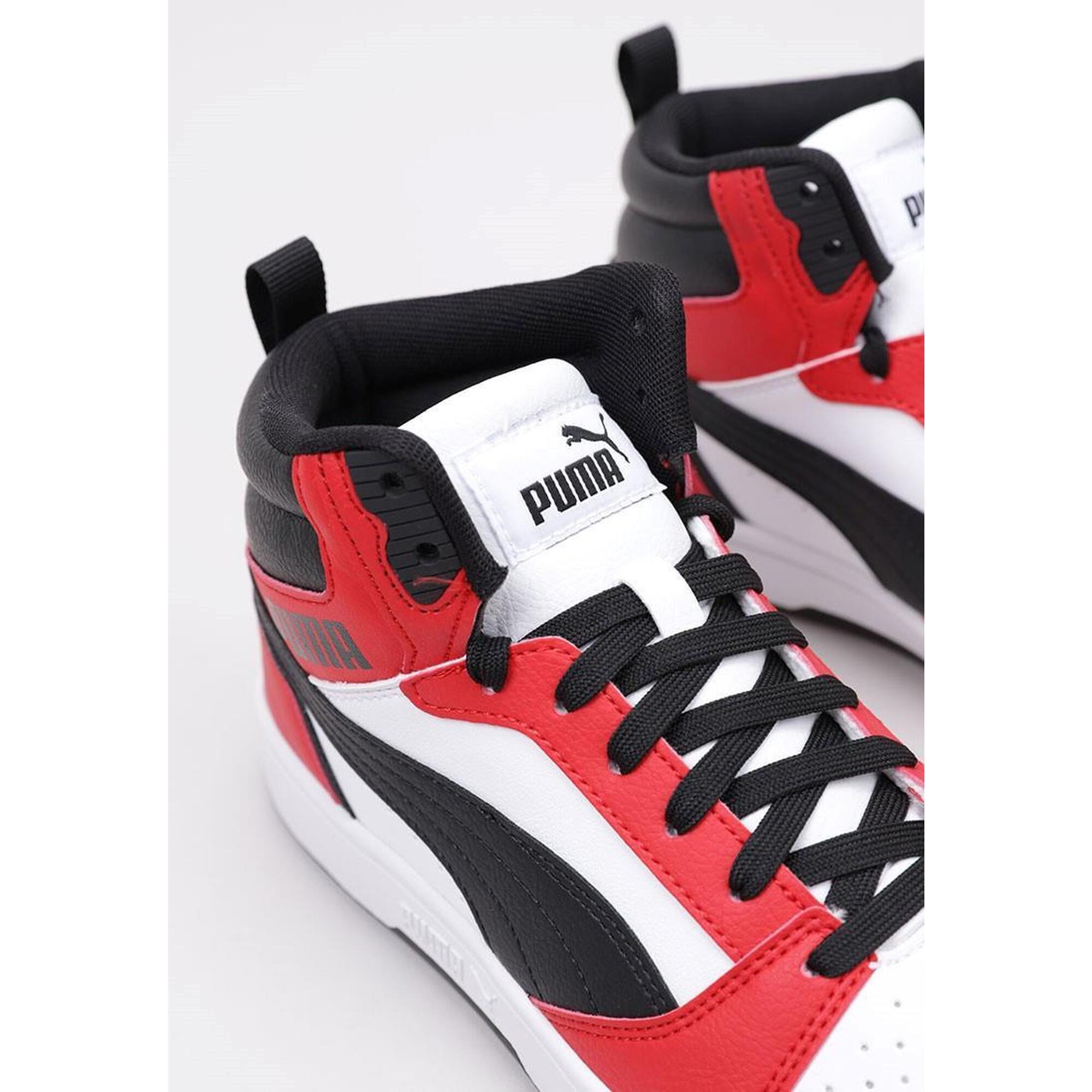 Zapatillas Deportivas Niños PUMA REBOUND V6 MID JR Rojo