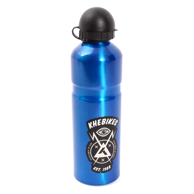 Trinkflasche KHEbikes Aluminium blau