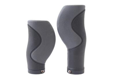 Handvatset ergo 3-componenten zwart 128/90mm - 2-kanten geopend