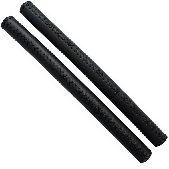 Velo - Jeu De Poignées Poignée De Guidon En Cuir 40 Cm - Noir - Cintre - Noir - 400 Mm - Decathlon