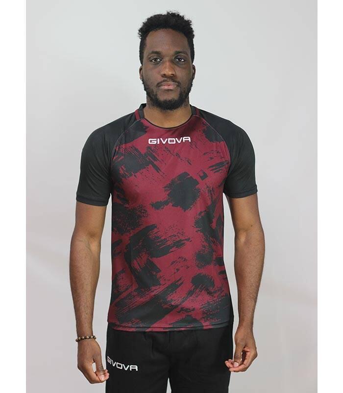 T-shirt uomo givova granata/nero 2/4