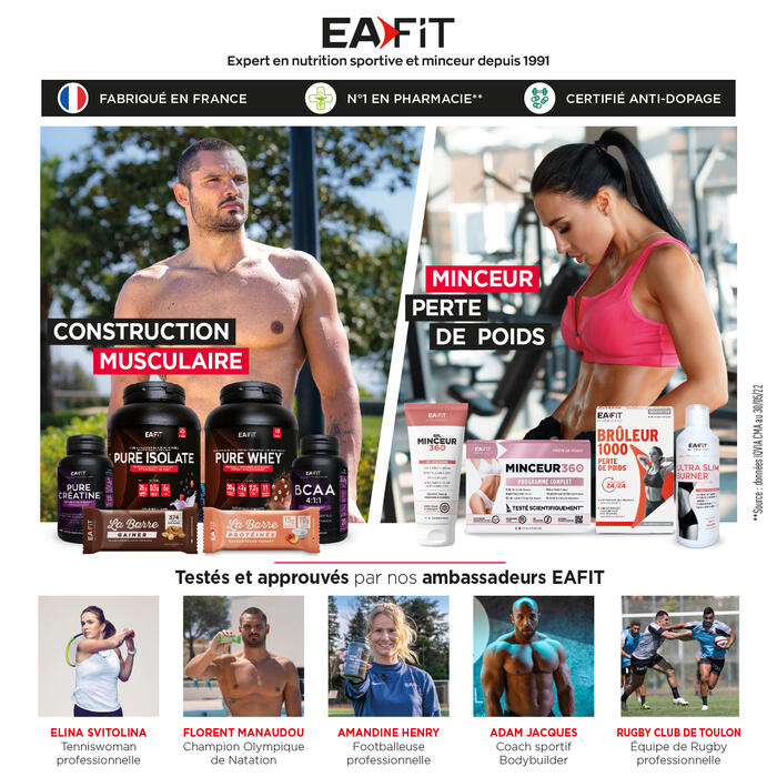 l carnitine eafit EAFIT MINCEUR - L-CARNITINE DRINK - Bruleur de graisse puissant - Perte de  poids - Booster Energétique - Améliore Rendement Sportif - Vitamine B6 -  Choline - Saveur Peche - Avant le sport