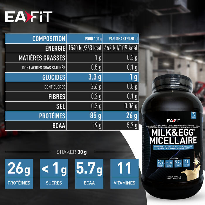 Milk & Egg 95 Micellaire Vanille 2,2kg 2/7