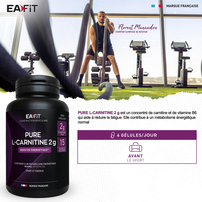 EAFIT Pure L-Carnitine 2 g 90 gélules 4/7