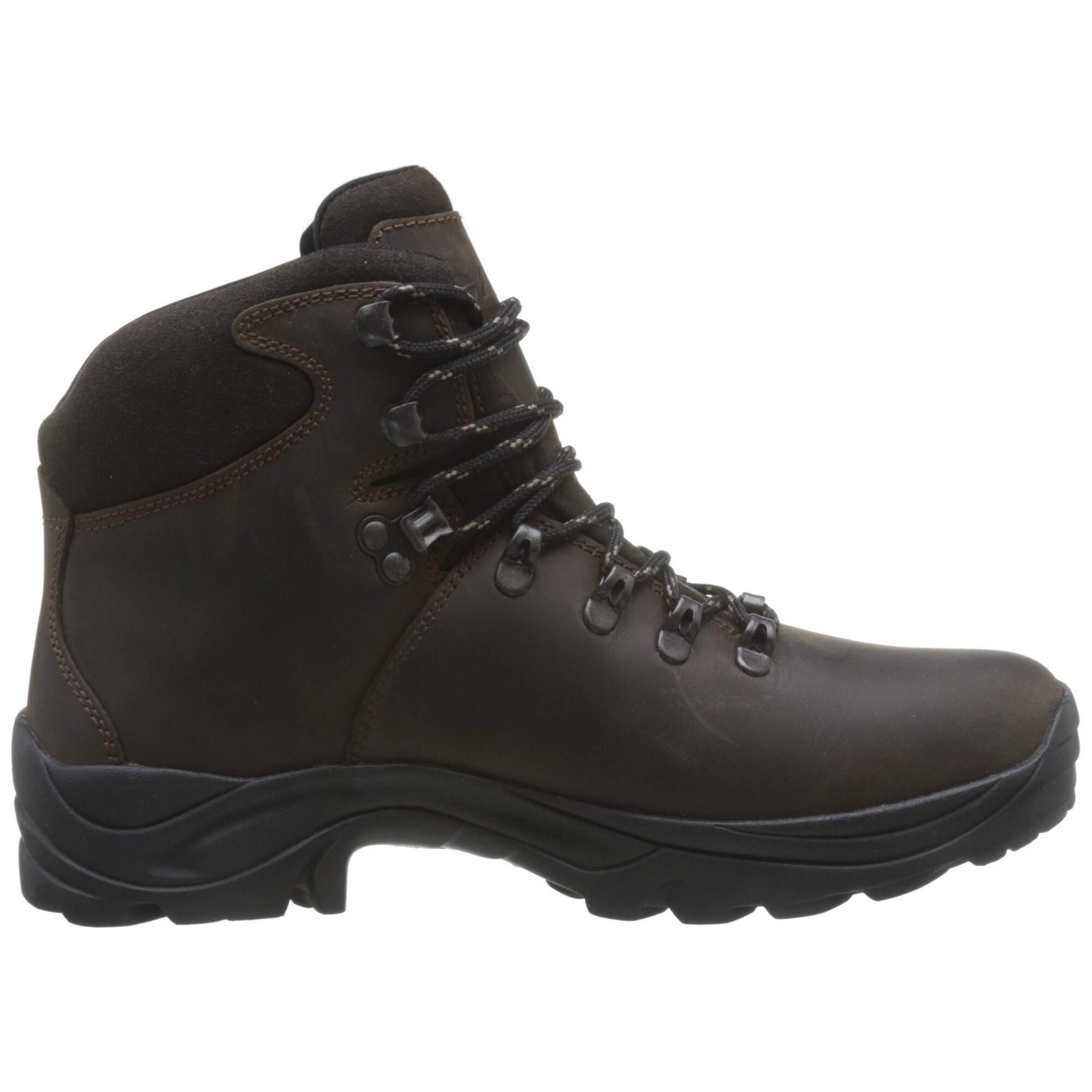 Womens/Ladies Ravine Grain Leather Walking Boots (Brown) 3/4