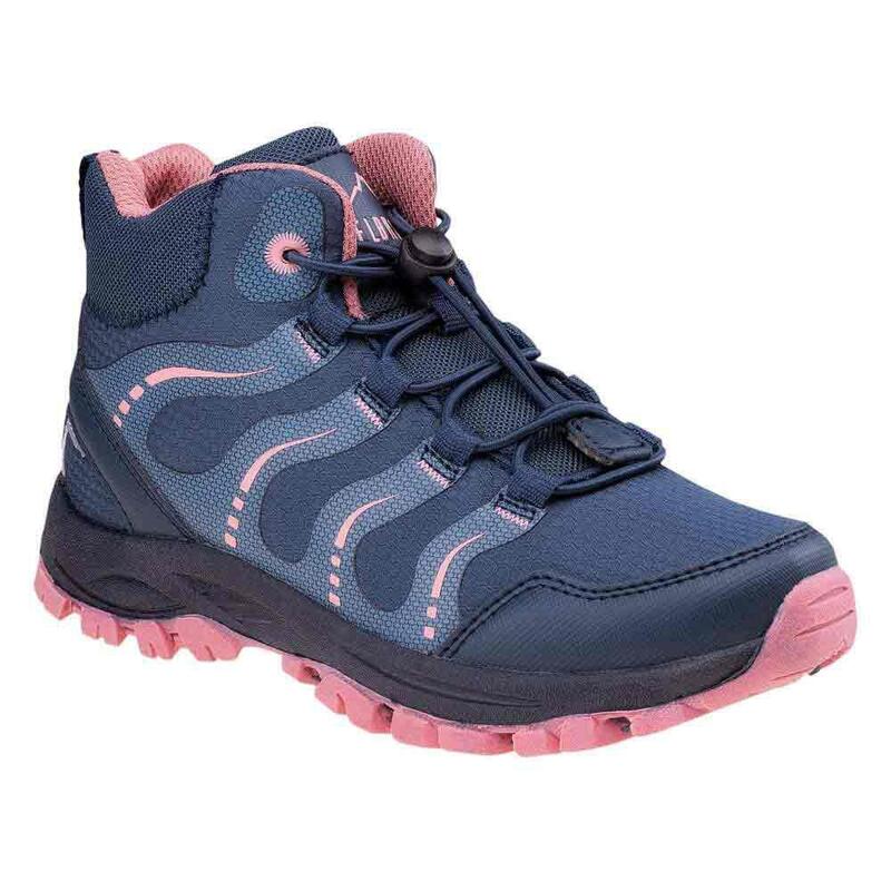 Scarpe Da Passeggio Ragazzi Elbrus Erifis Blu Navy Notte Rosa Di Frassino