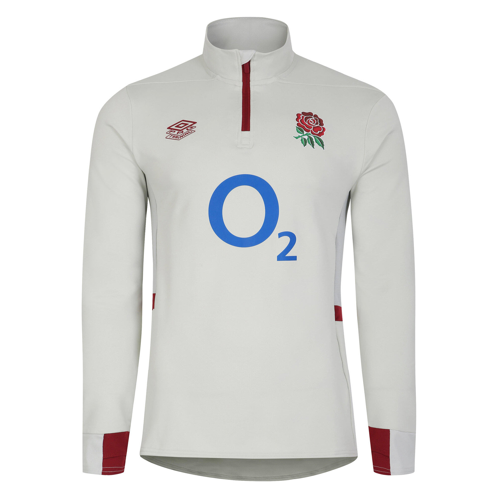 Mens 23/24 England Rugby Midlayer (Foggy Dew/Metal/Tibetan Red) 1/4