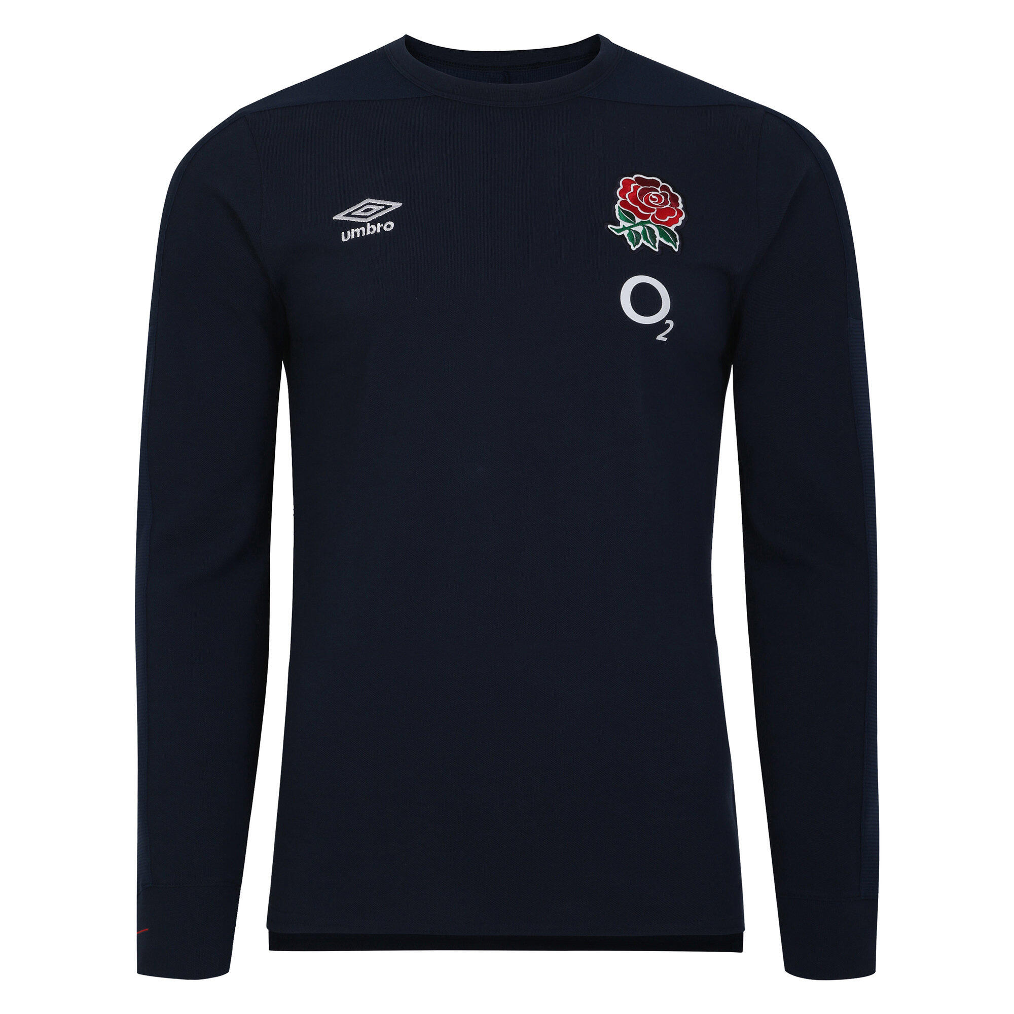 Mens 23/24 England Rugby LongSleeved Presentation TShirt (Navy Blazer/Dress 1/4