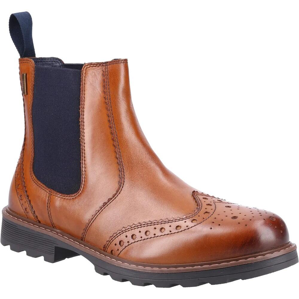 COTSWOLD Mens Ford Leather Chelsea Boots (Tan)