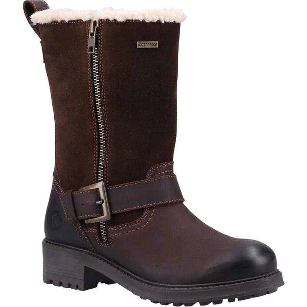 Womens/Ladies Alverton Leather Boots (Brown) 1/5