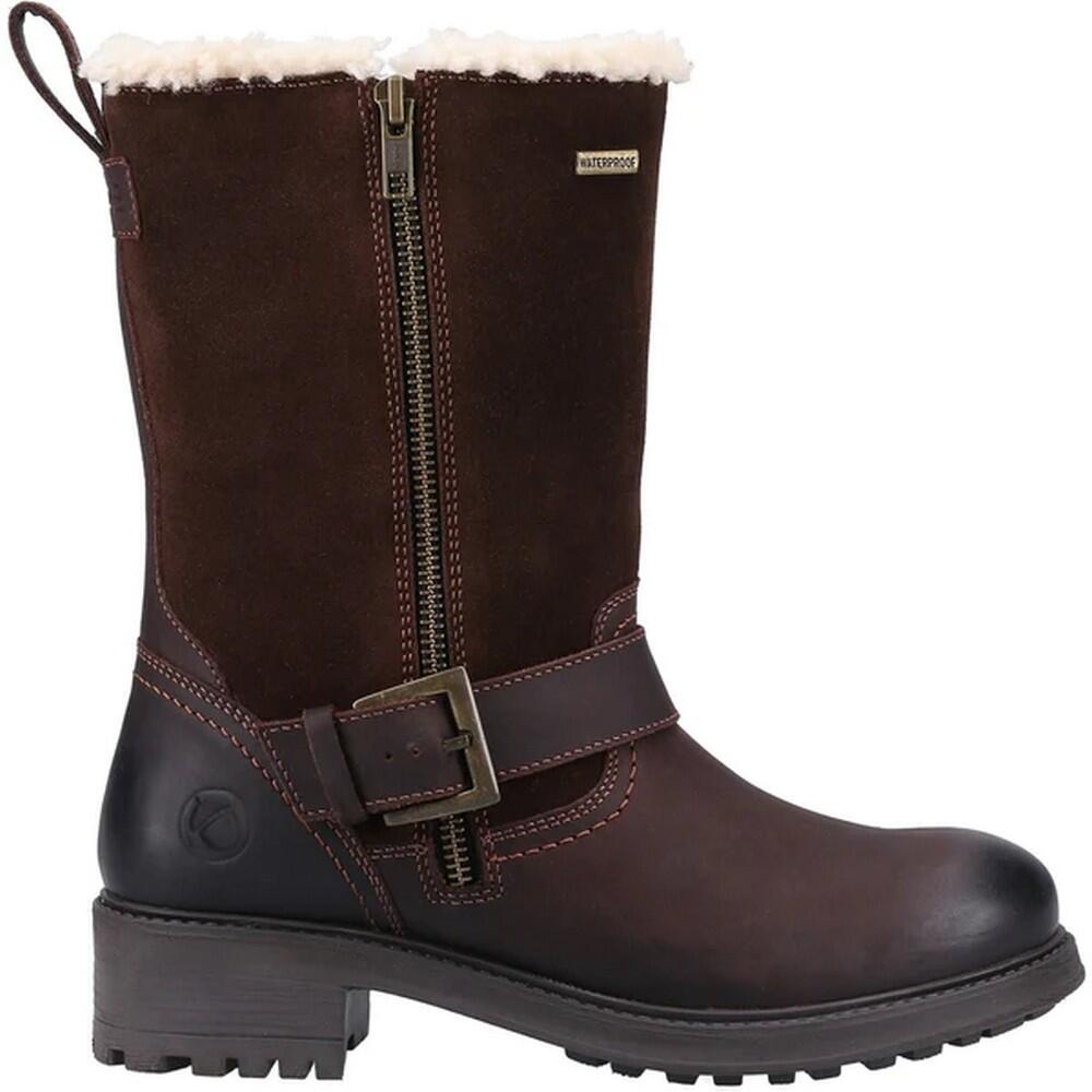 Womens/Ladies Alverton Leather Boots (Brown) 3/5