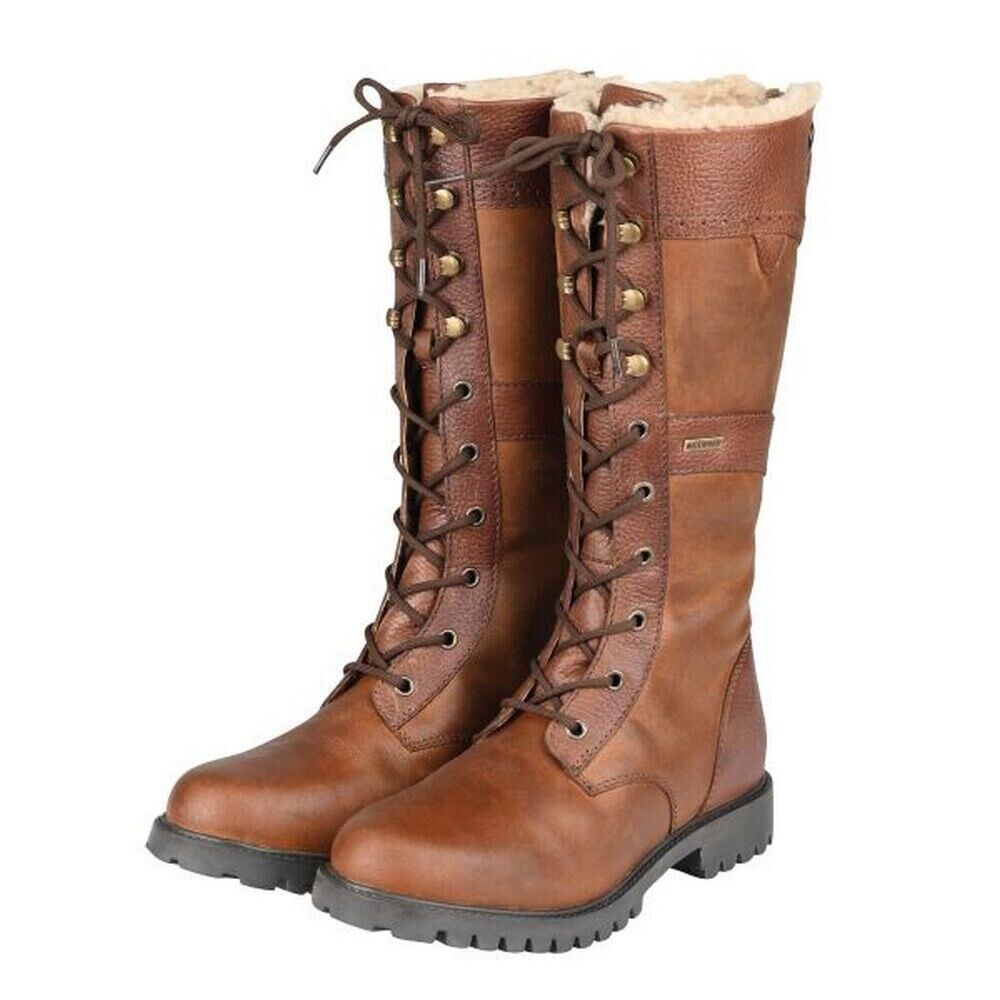 DUBLIN Womens/Ladies Yukon Leather Boots (Brown)