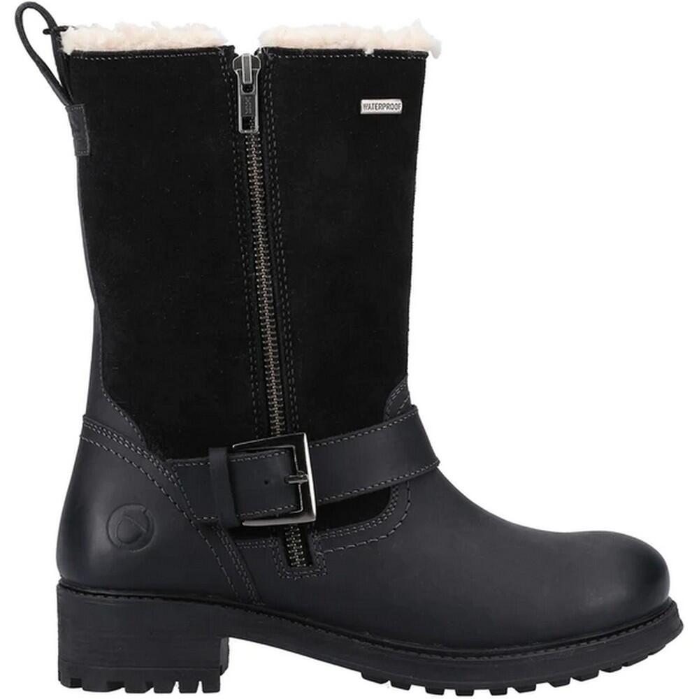 Womens/Ladies Alverton Leather Boots (Black) 3/5