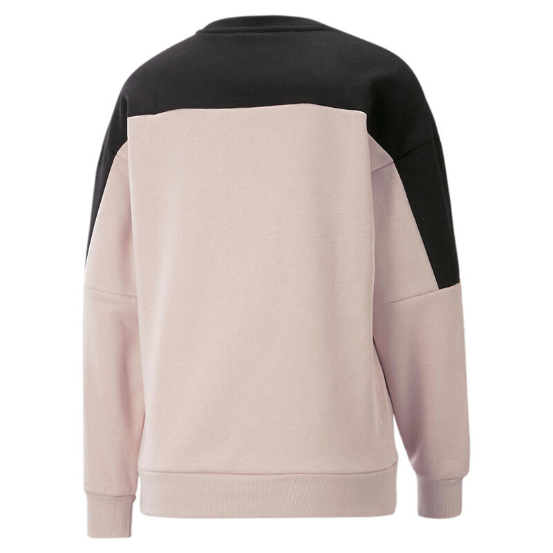 Sudadera de cuello redondo Mujer Around the Block PUMA Rose Quartz Black Pink